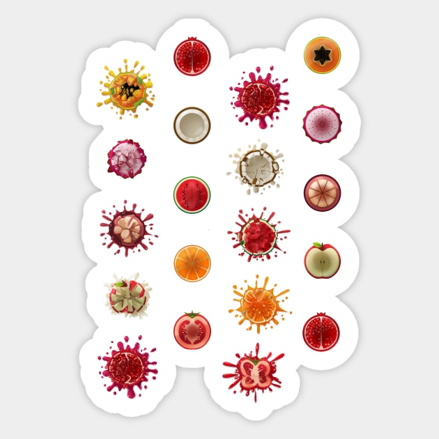 Fruits Sticker by Rothana